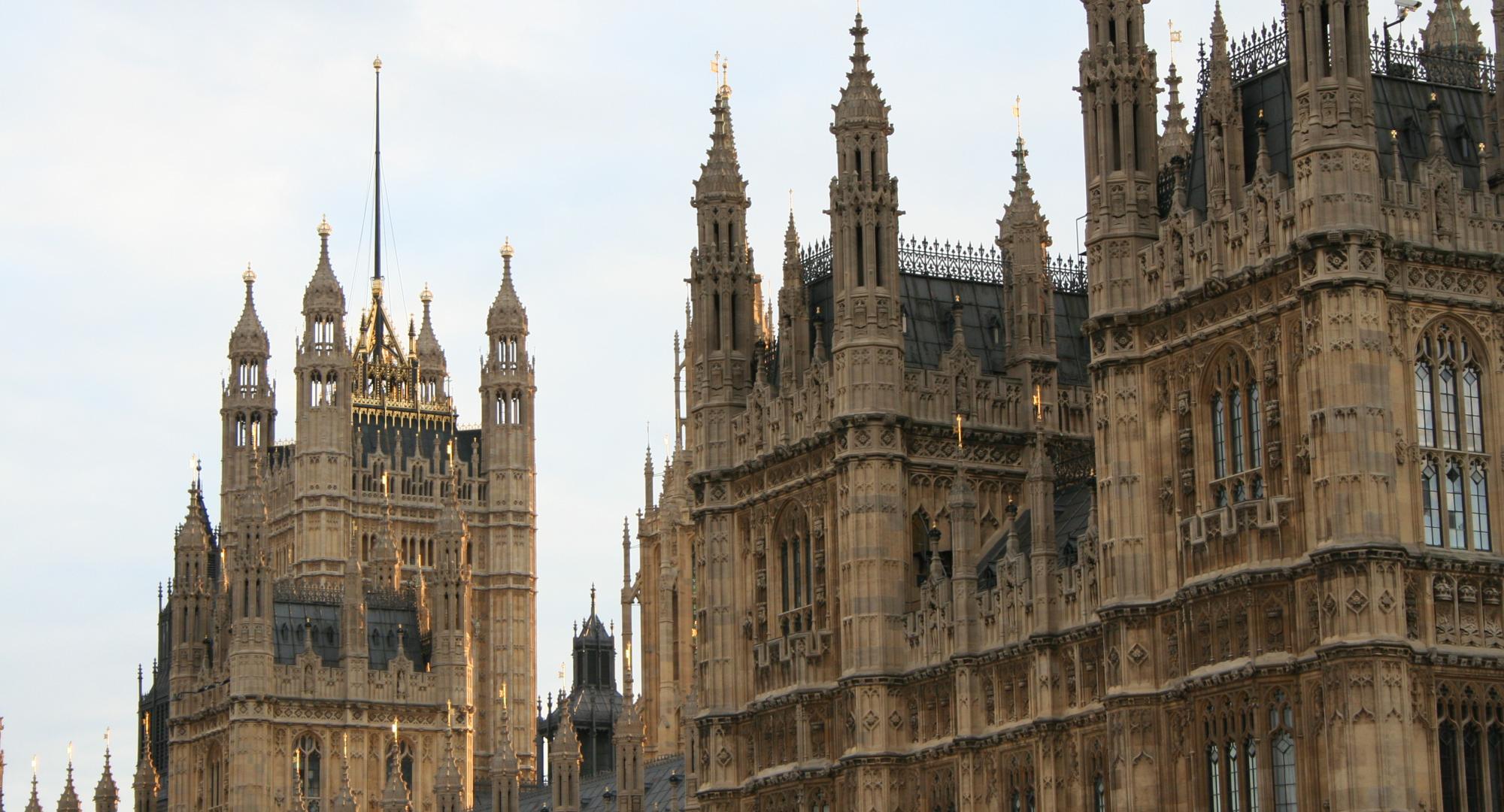 The Houses of Parliament, The Palace of Westminster.