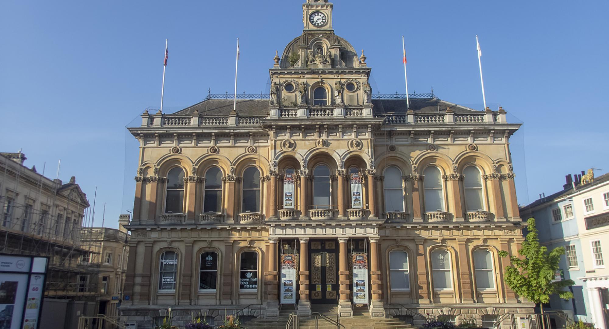 The Town Hall in Ipswich