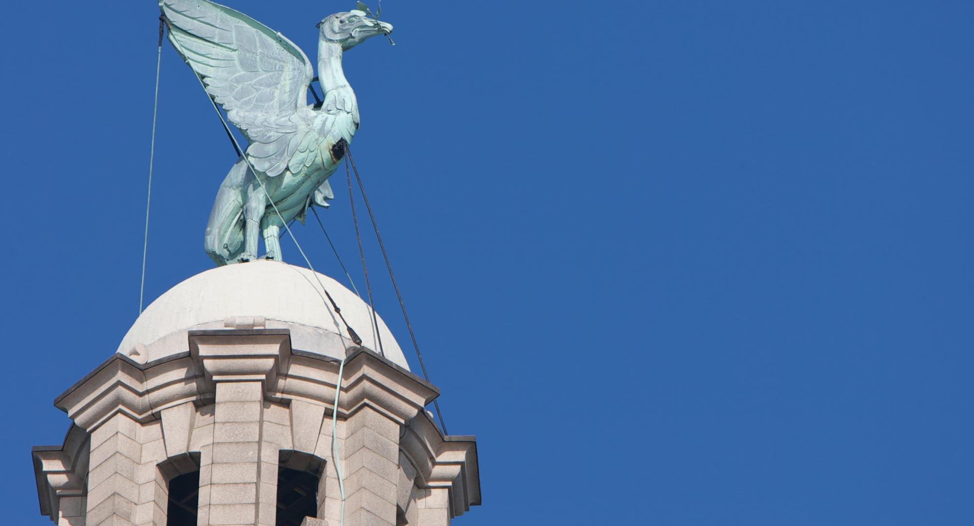 Top of the Royal Liver Building