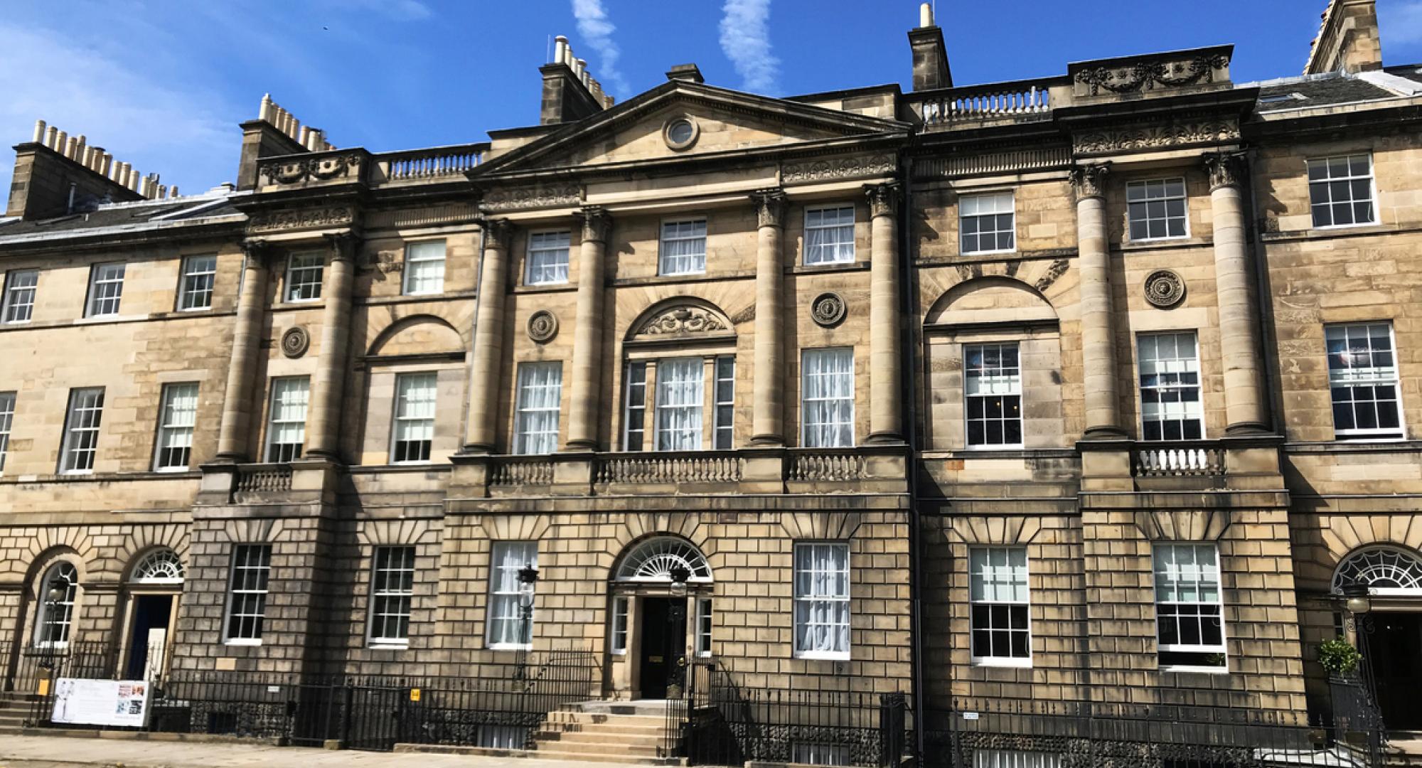 Bute House in Charlotte Square Edinburgh, official residence of the First Minister of Scotland