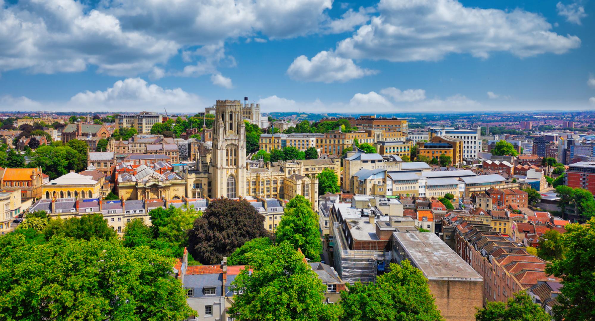 Overlooking Bristol from Cabot Tower, Bristol, England