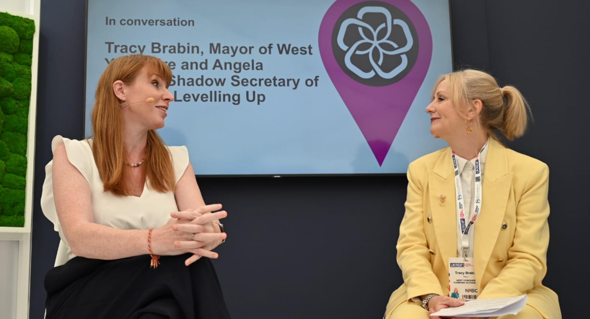 Angela Rayner and Tracy Brabin at UKREiiF