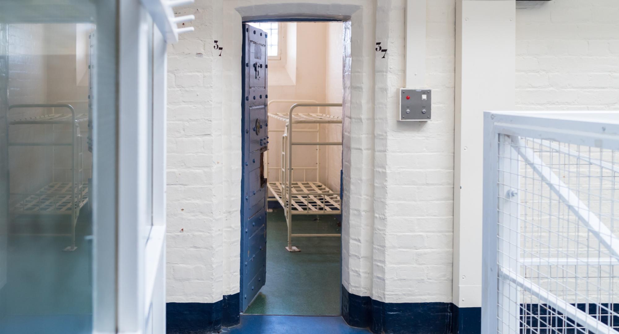 British prison cell