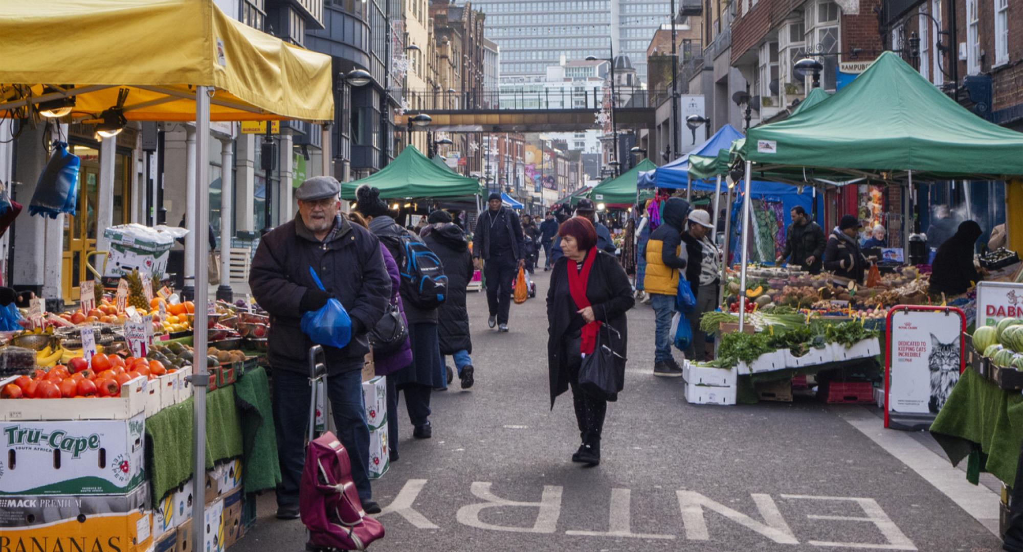Market in Croydon, London