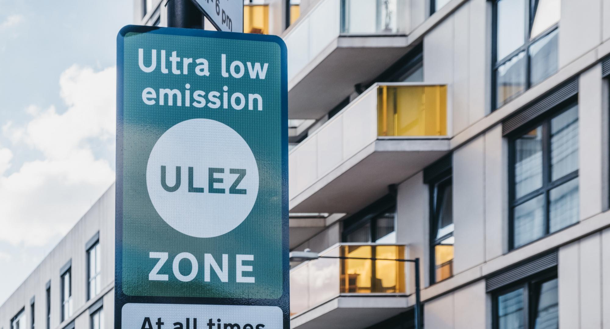 ULEZ road sign