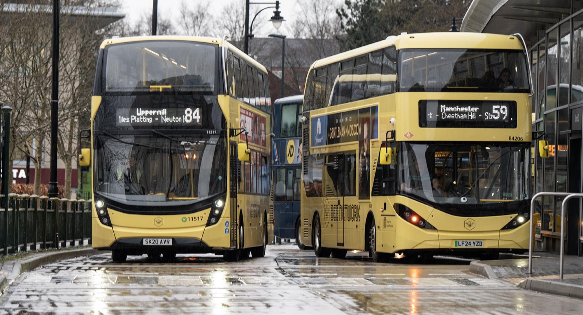 Bee Network buses in Greater Manchester