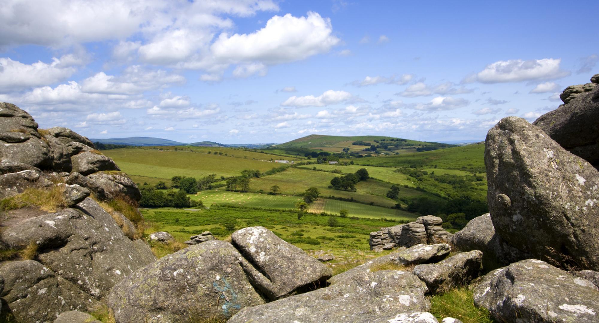 View of the Devon countryside