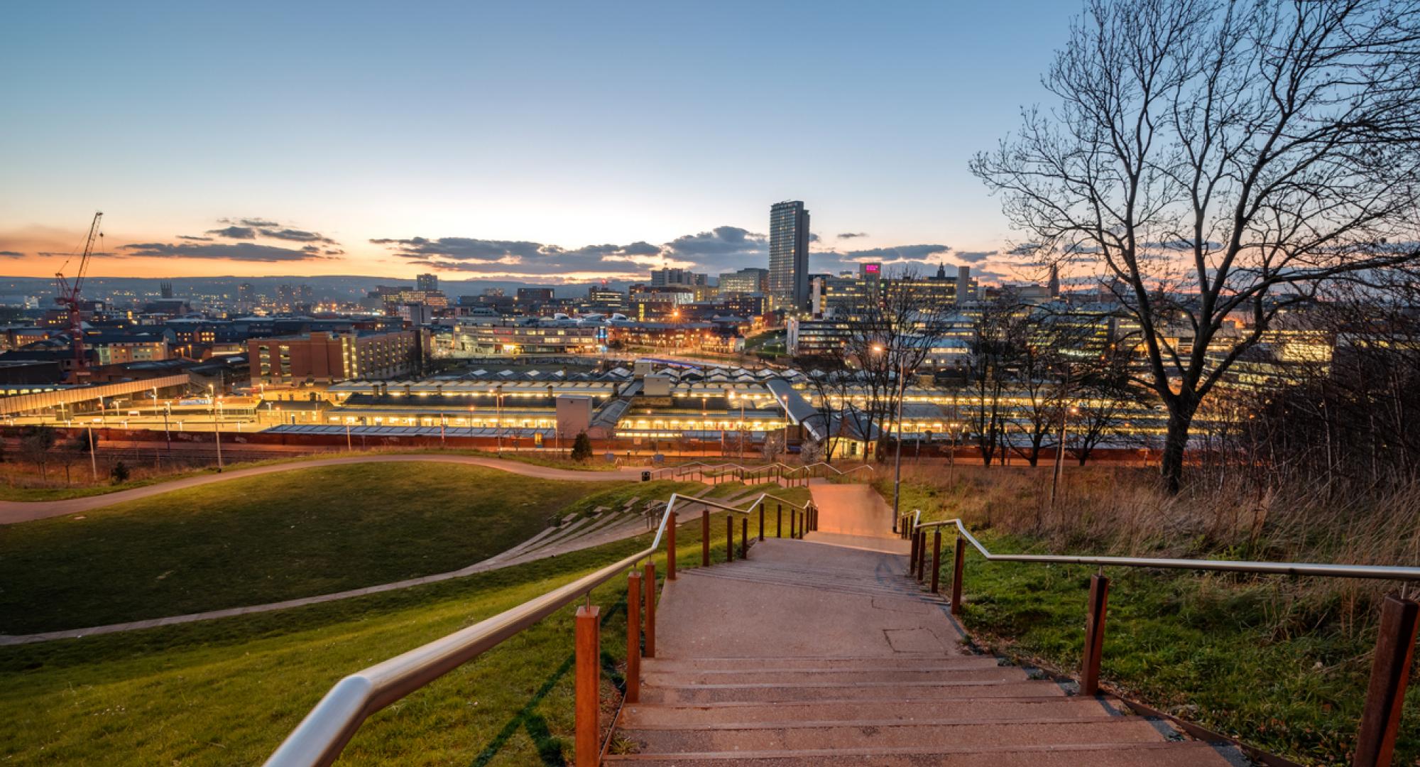 Sheffield at dusk