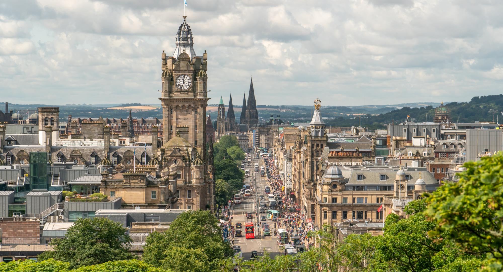 Edinburgh Scotland Skyline