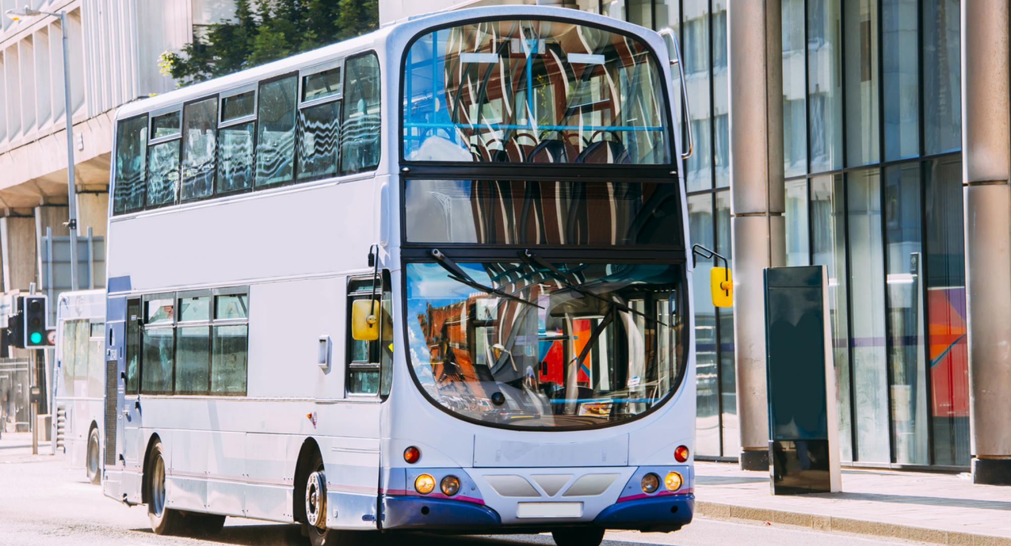 A double decker bus