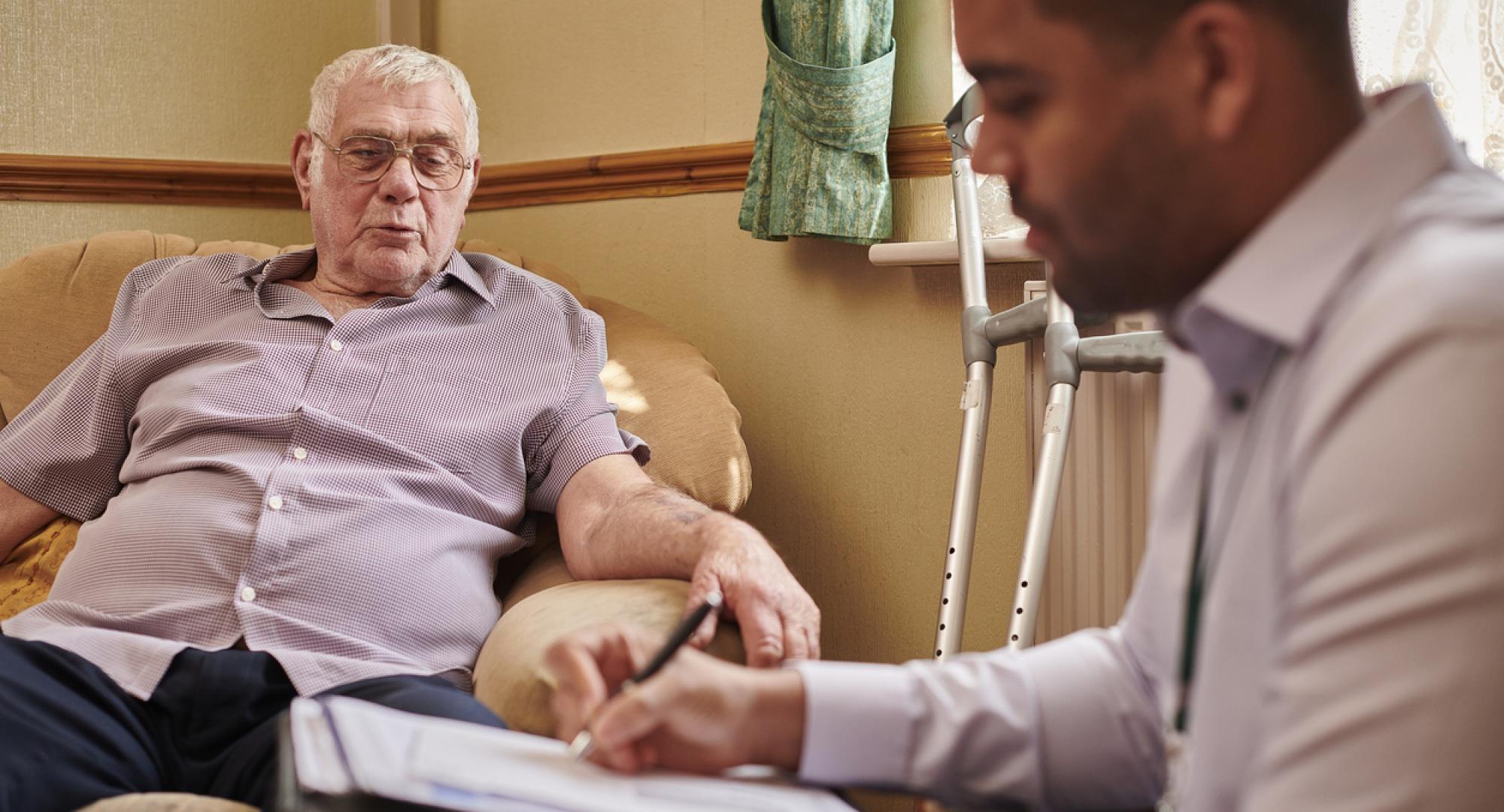Man with social care needs
