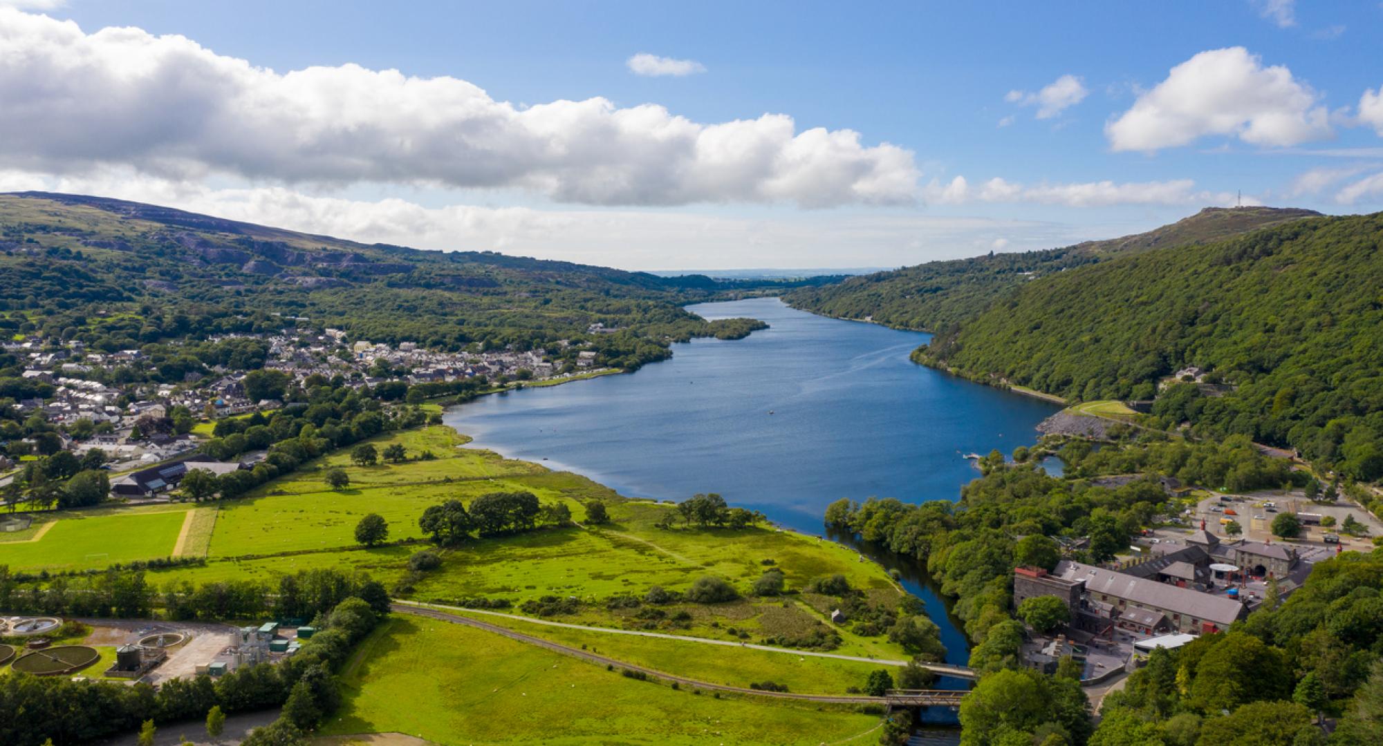 Scenic countryside in North Wales