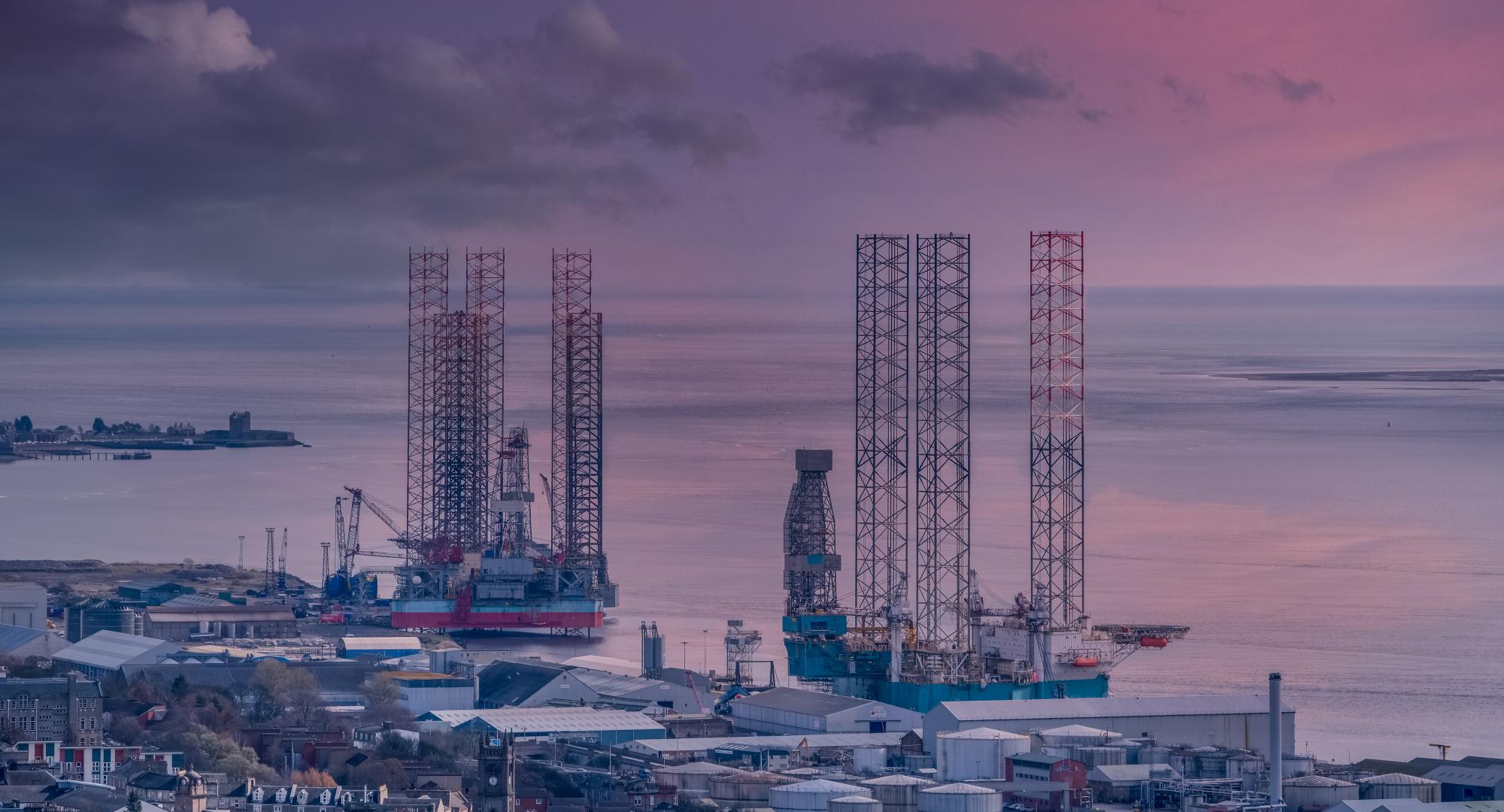 Scotland oil rigs