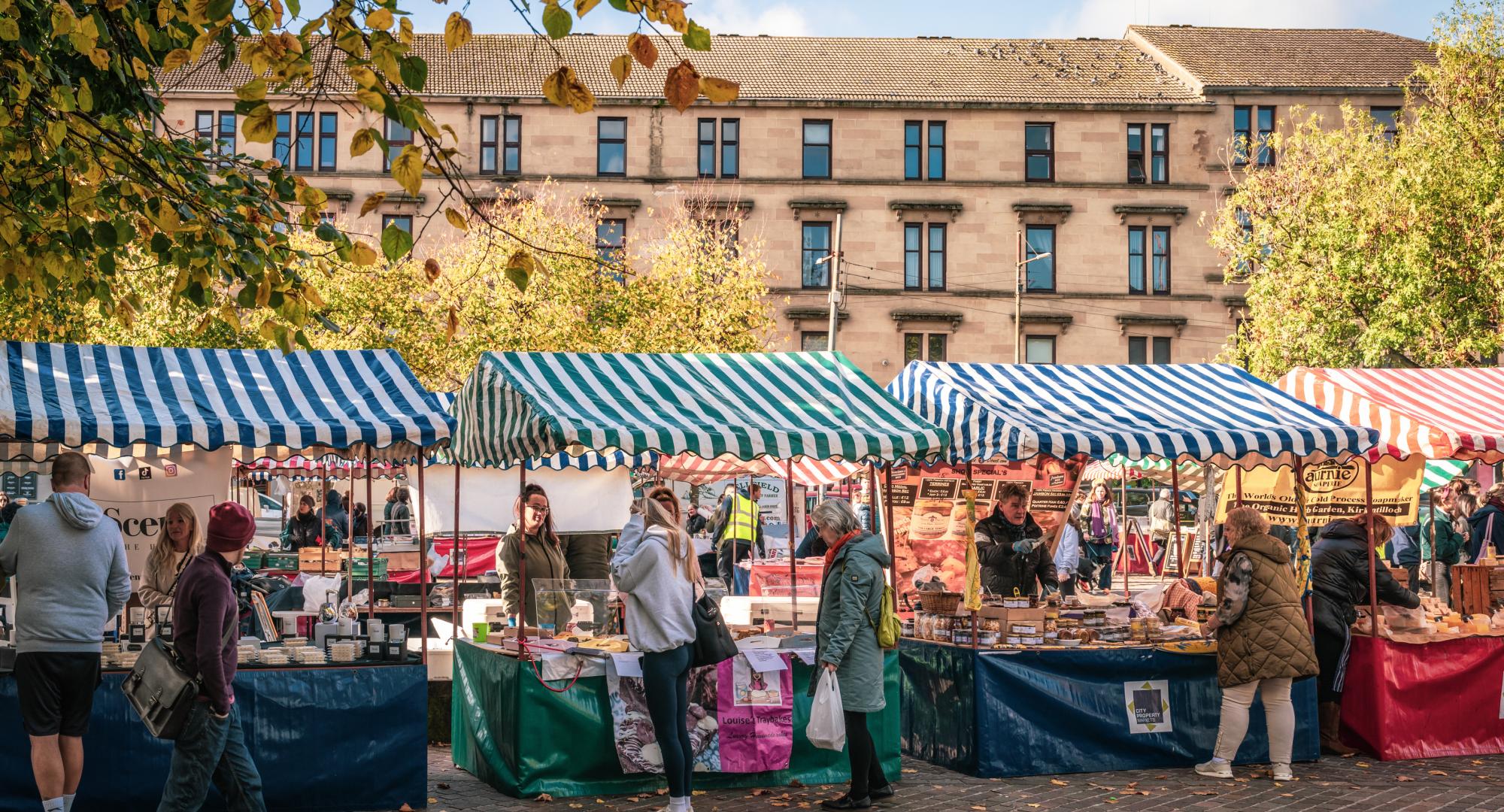 Food market in Glasgow