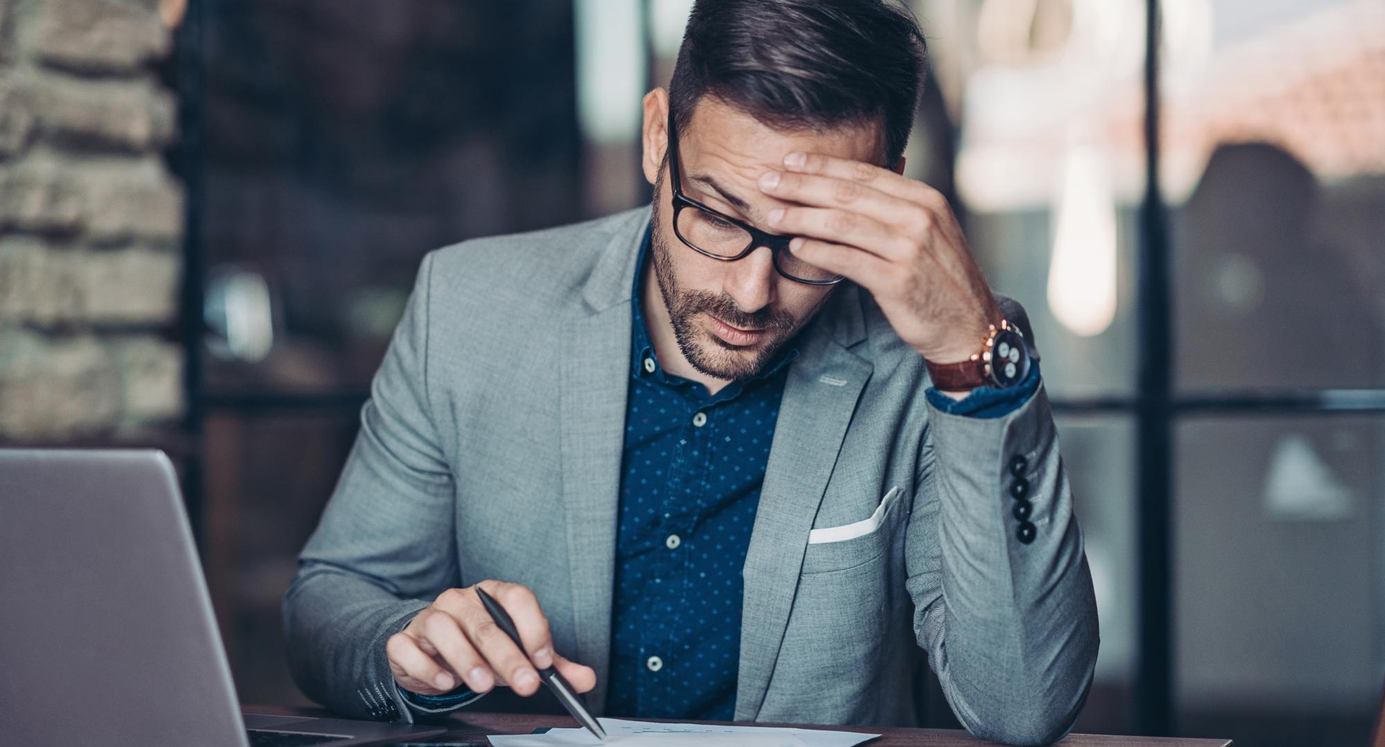 Man doing accounts