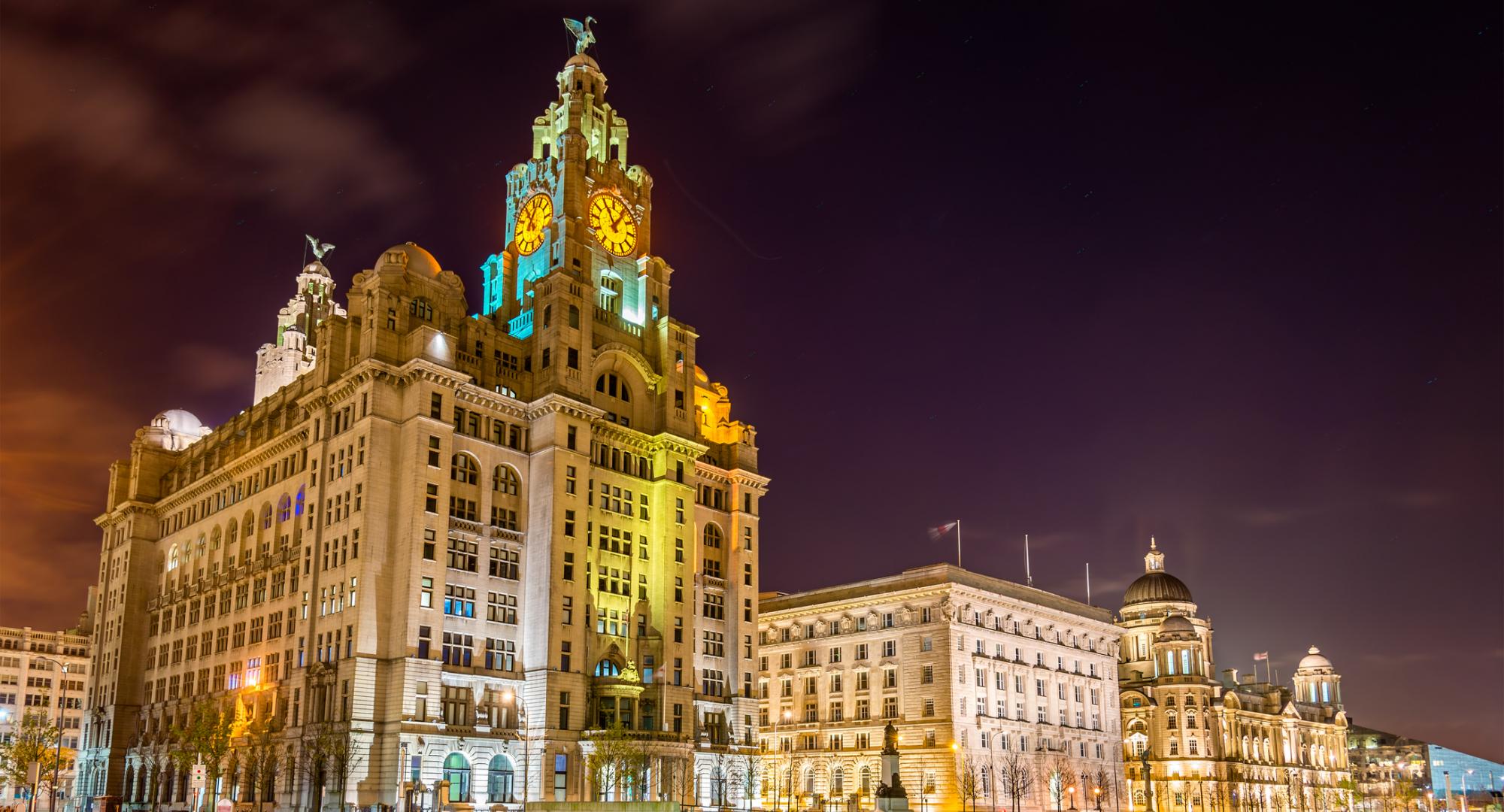 The Liver and Cunard buildings in Liverpool