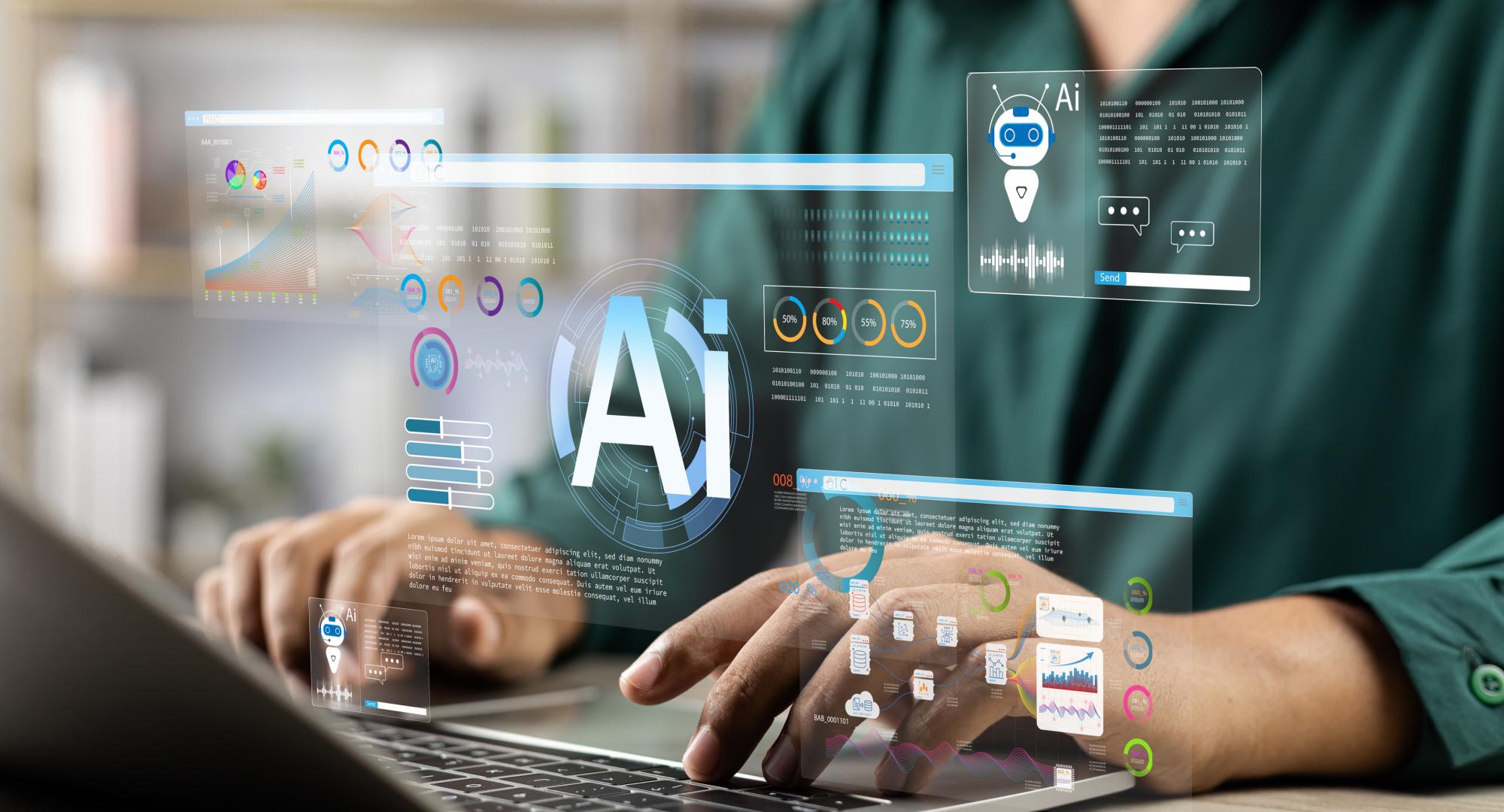 Person using AI