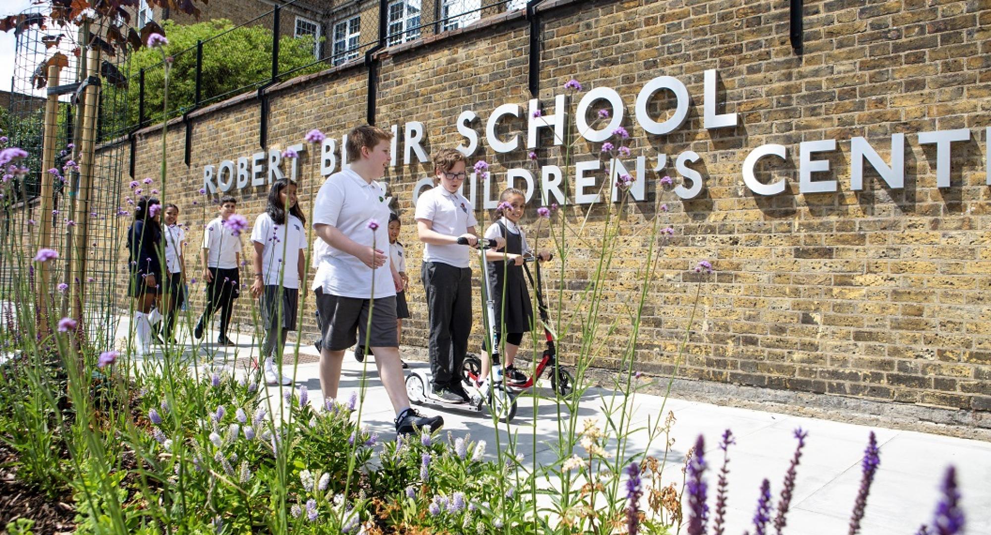 School children in Islington