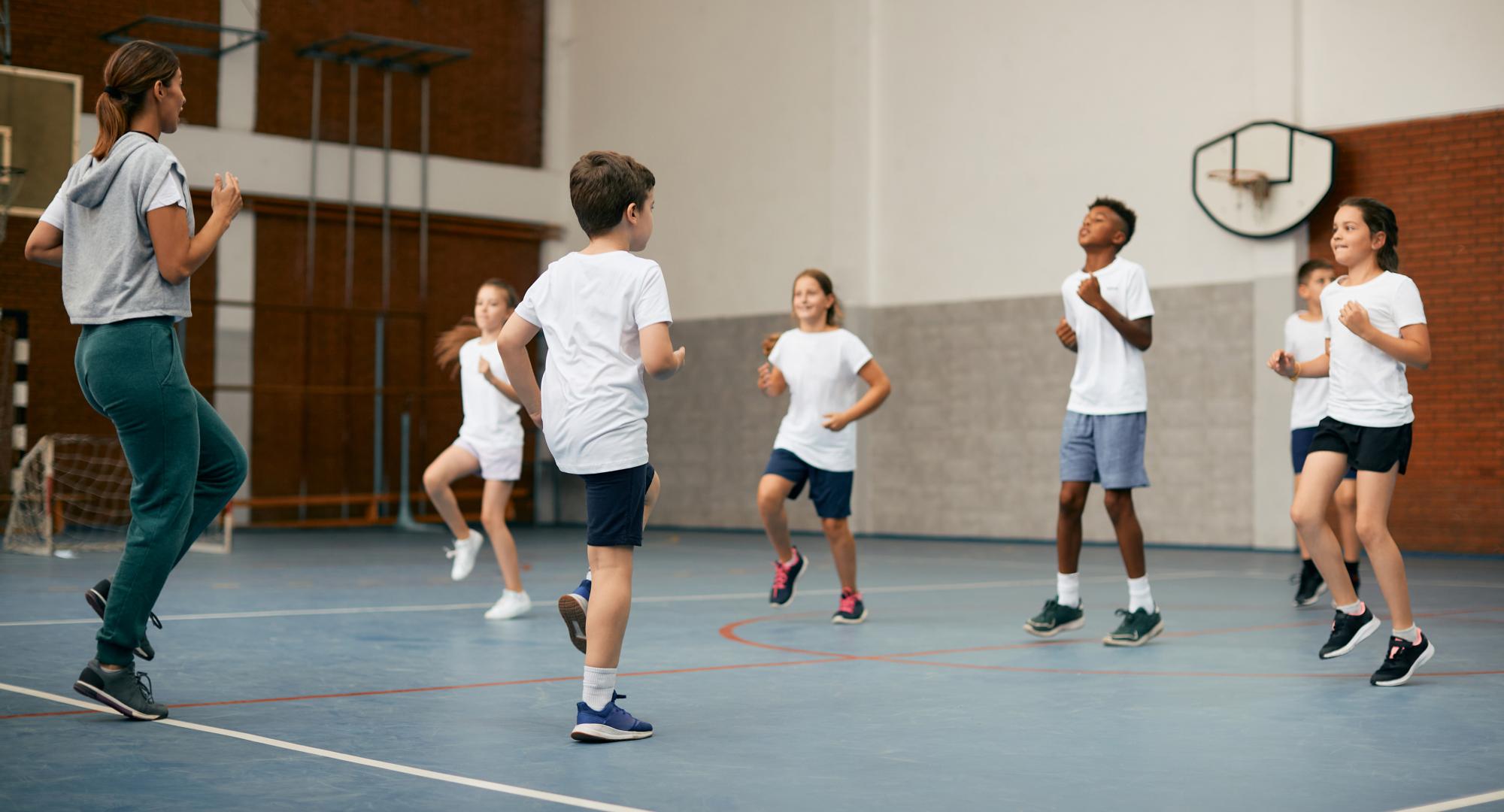 Children doing physical activity