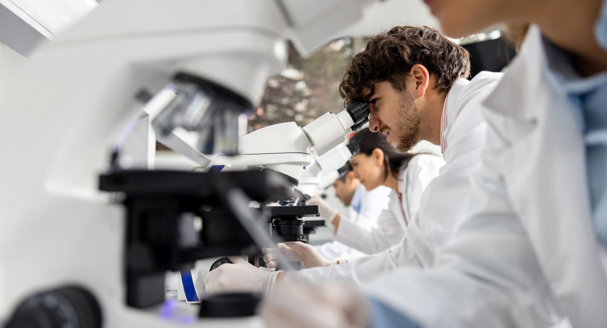 Scientist conducting research