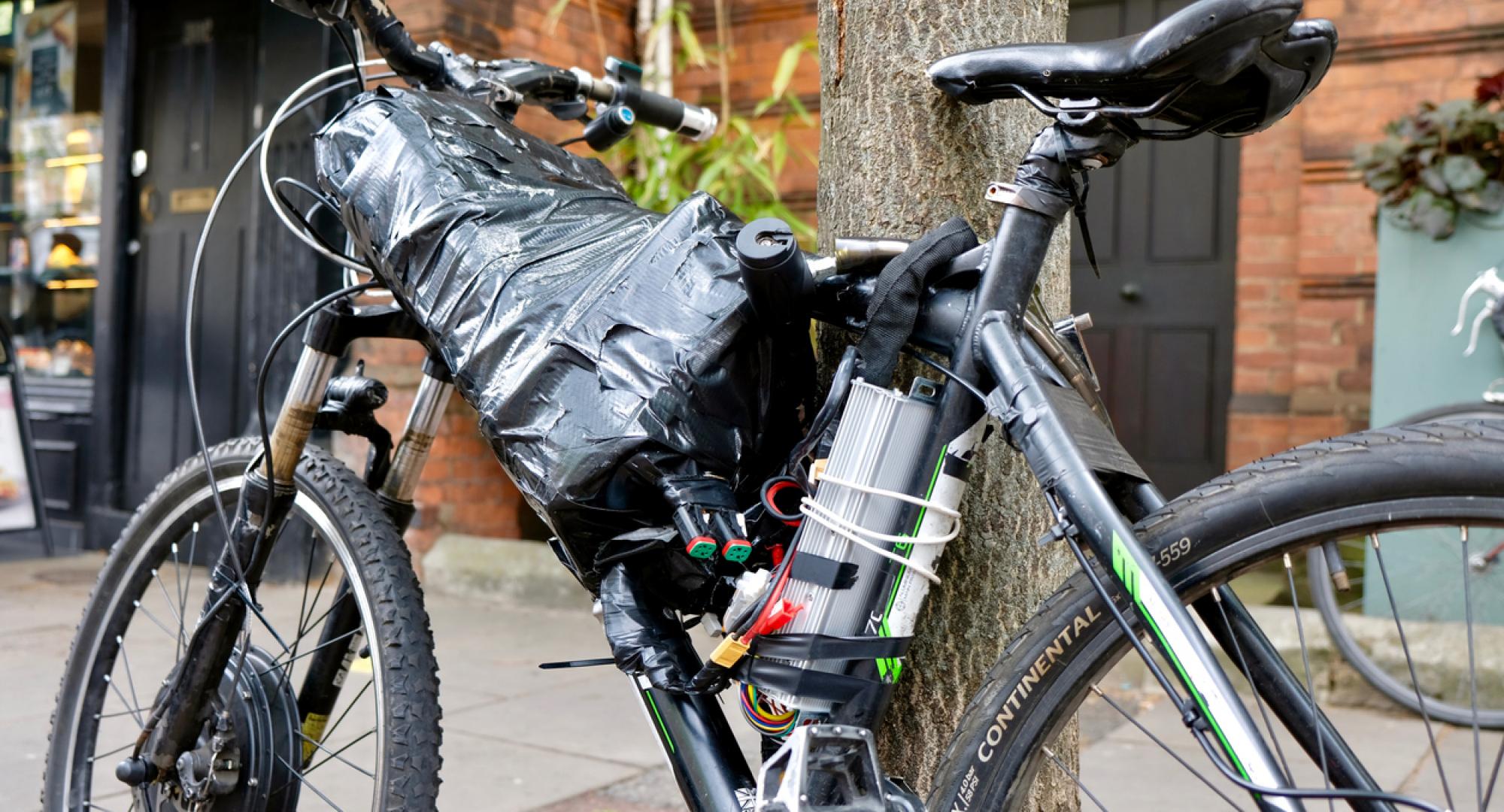 A homemade electric bicycle