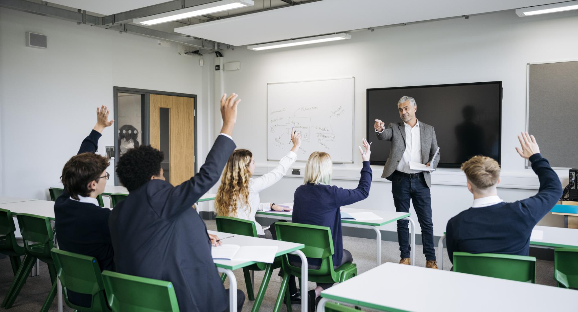 Secondary school classroom