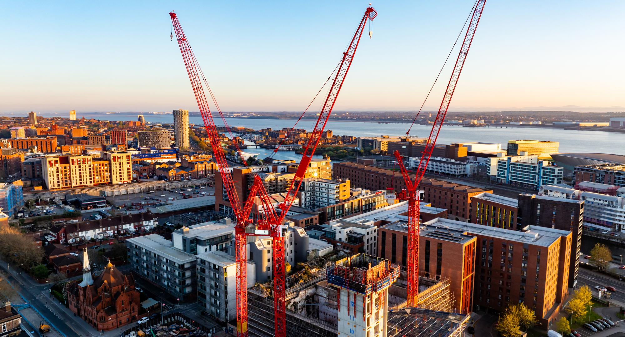 Construction site in Liverpool