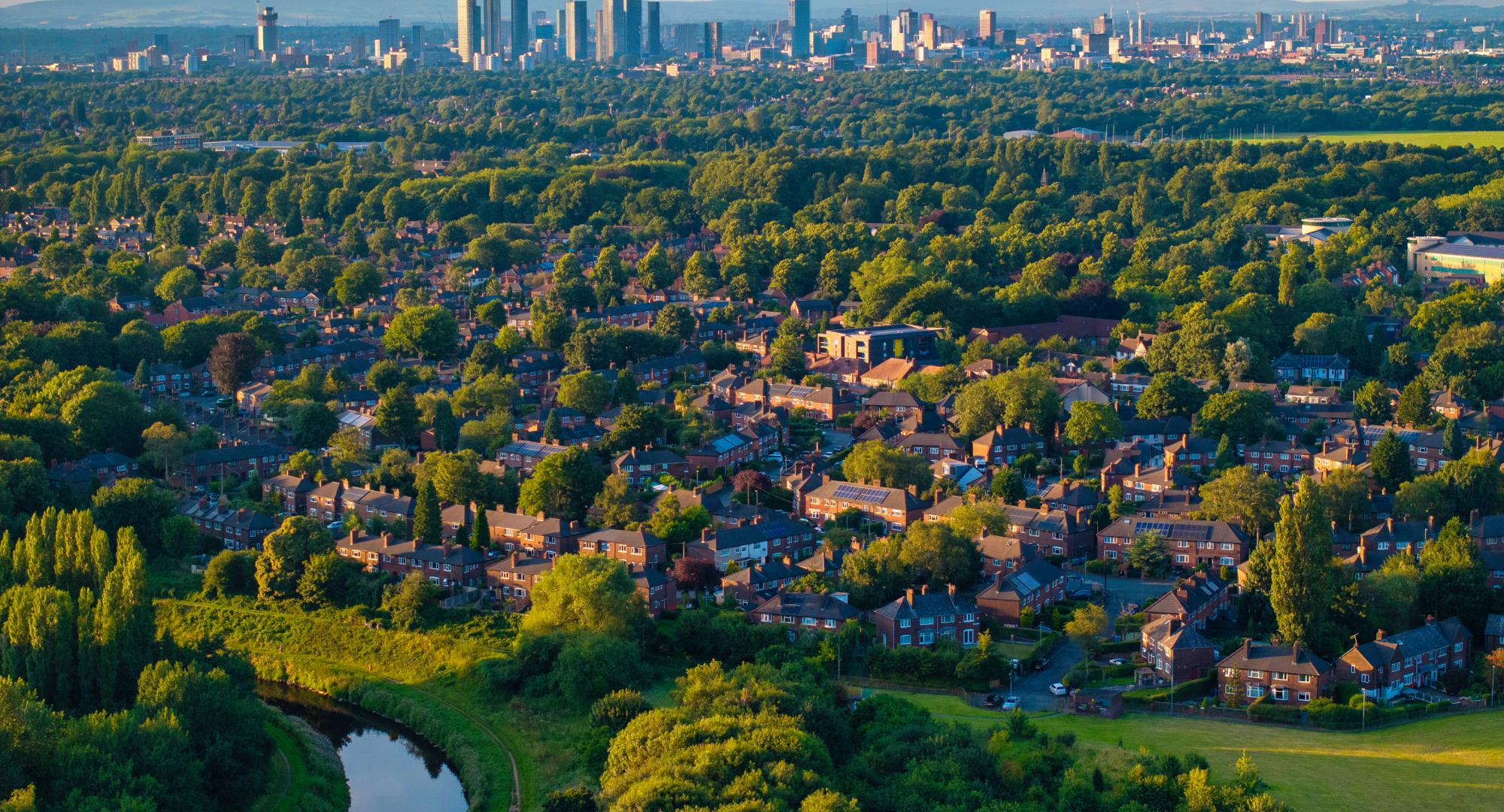 Manchester suburban area