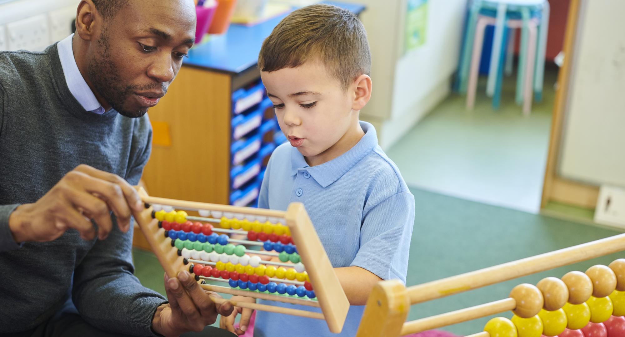 Teacher in primary school