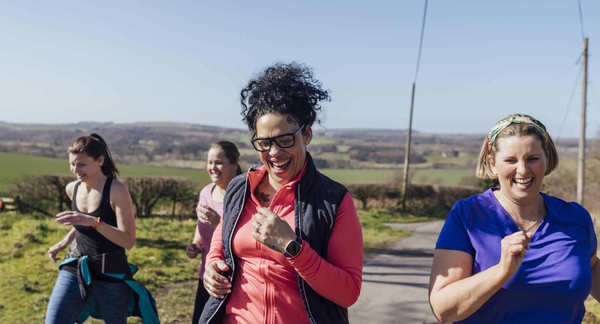 Group of women working out