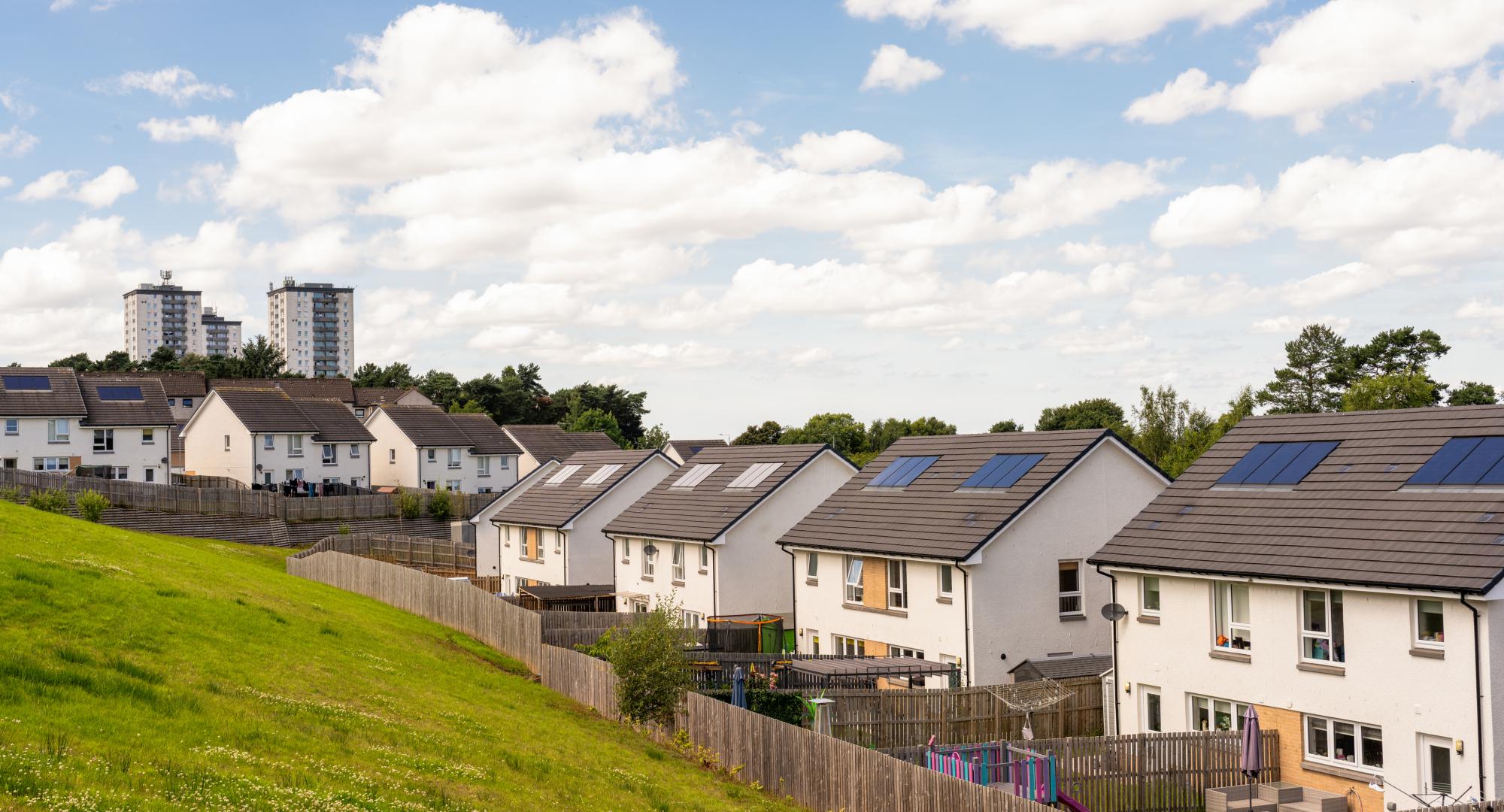 Group of council houses