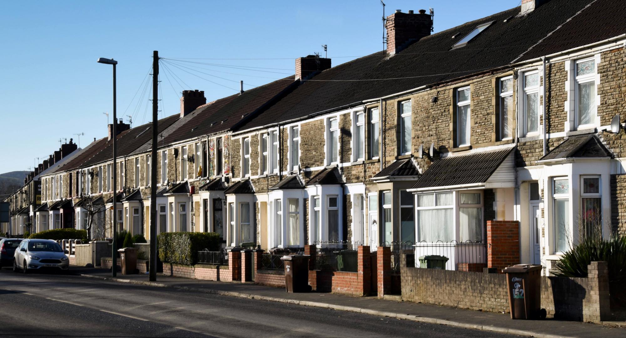 Houses in Welsh town