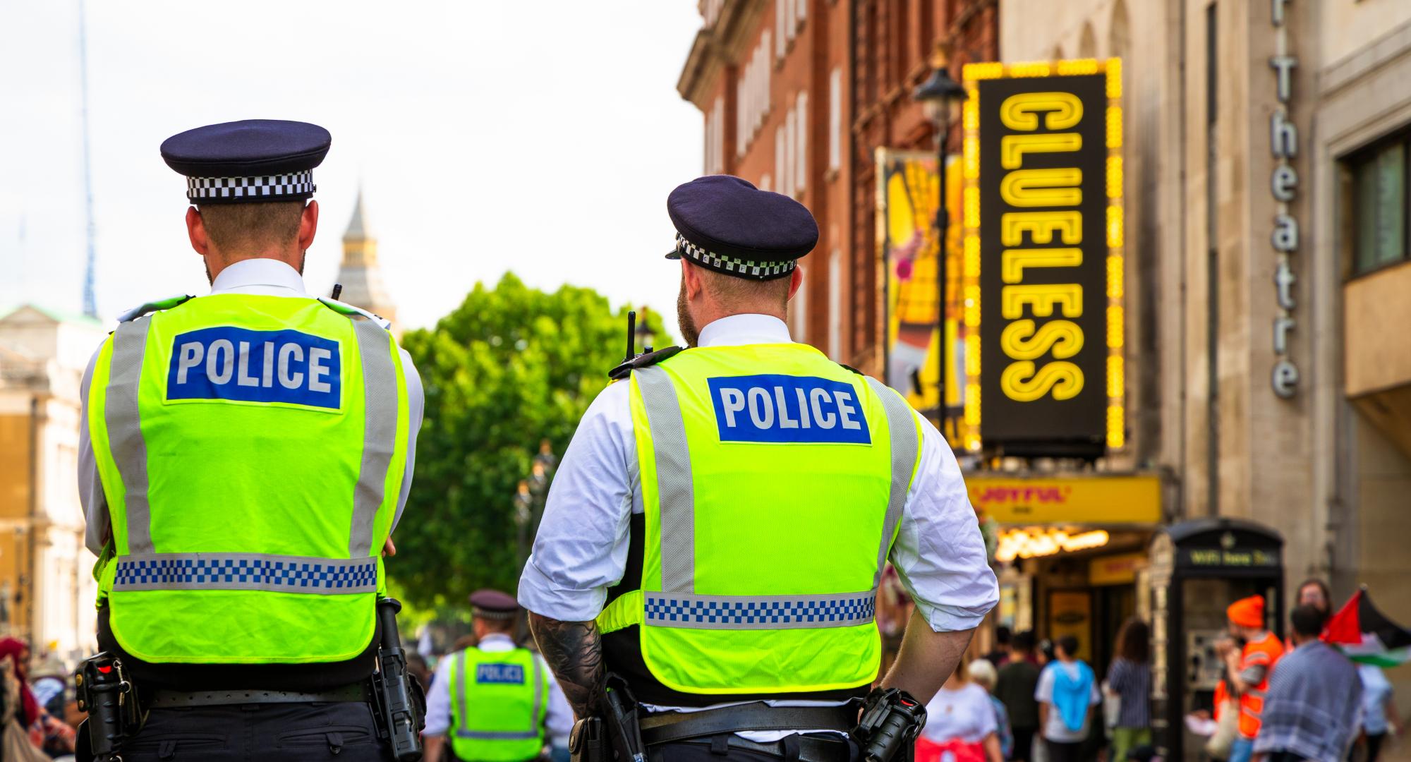 Police officers in London