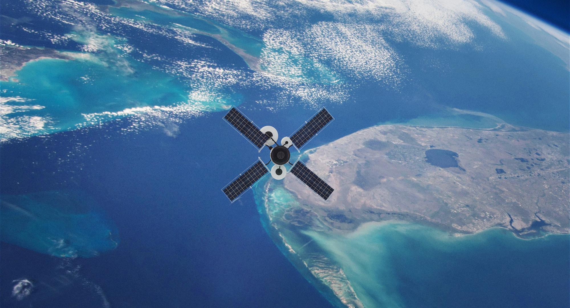 Satellite in space