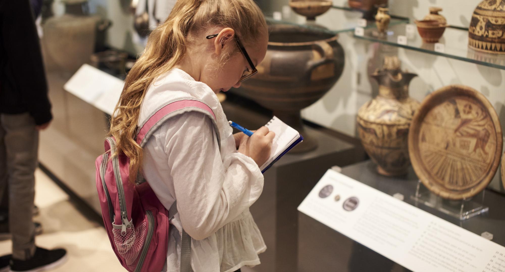 Child in a museum