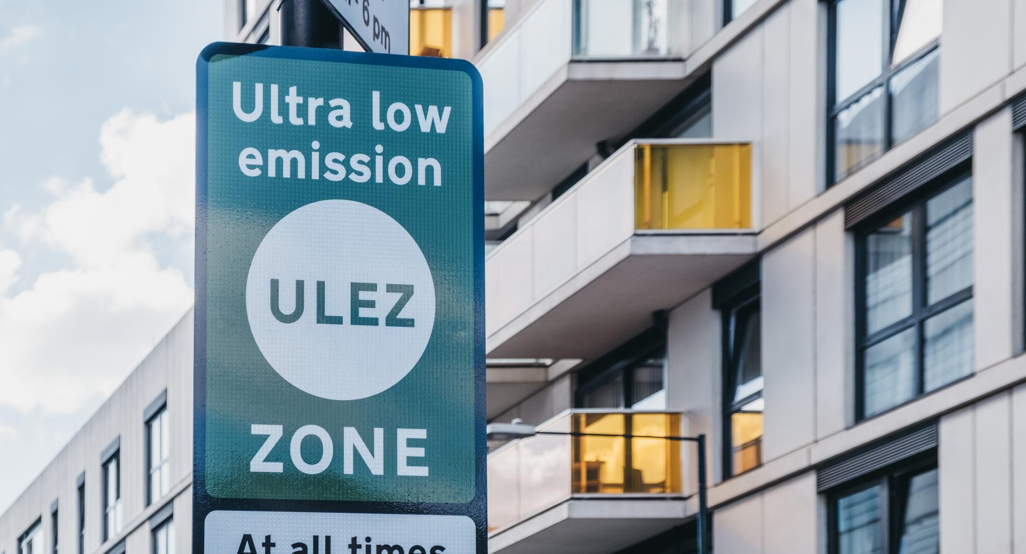 London ULEZ sign