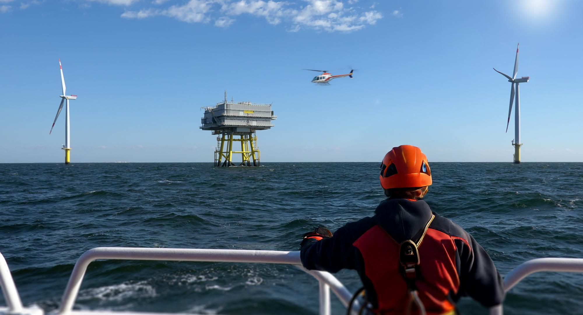 Offshore wind worker