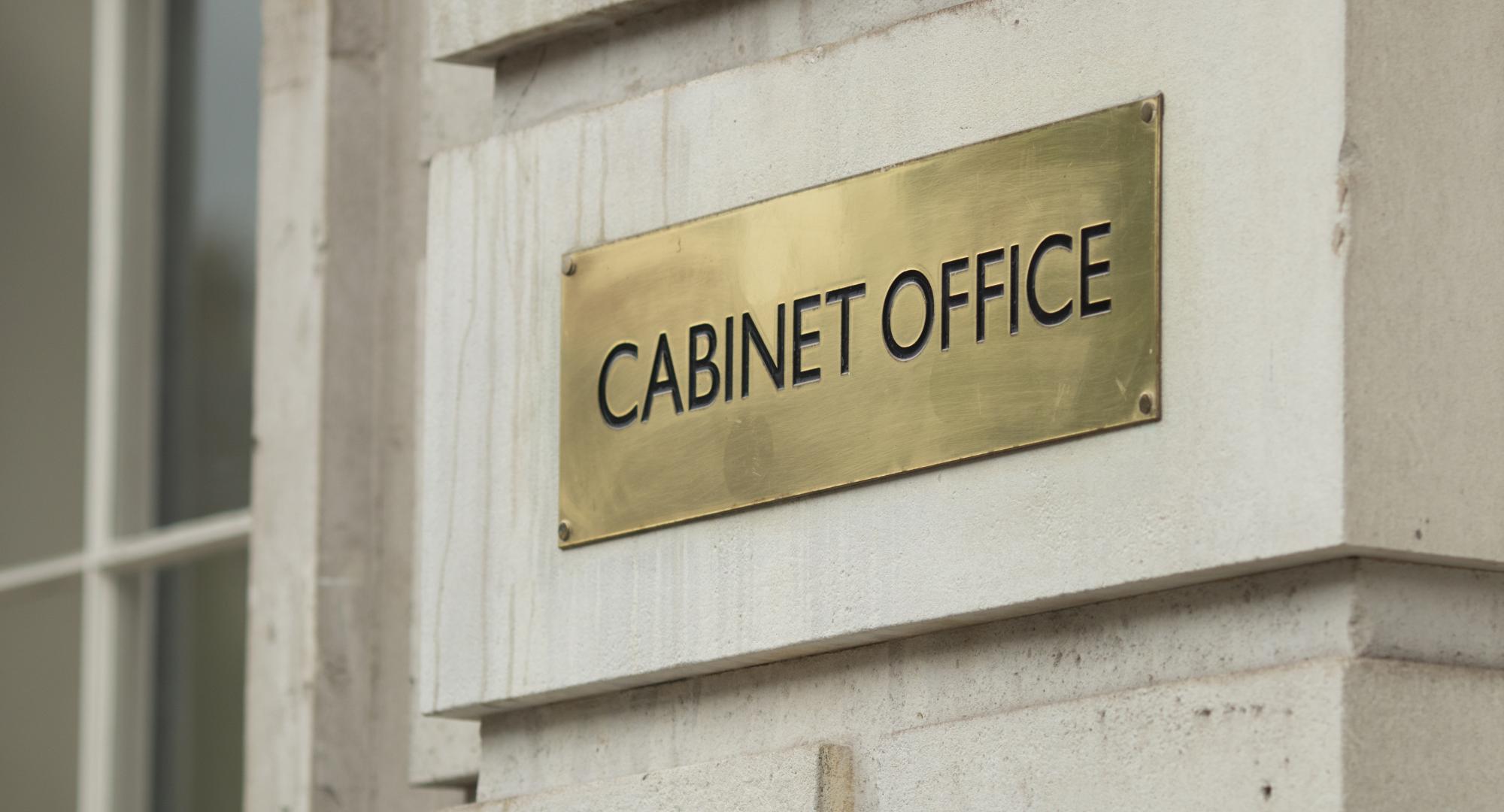 Cabinet Office sign