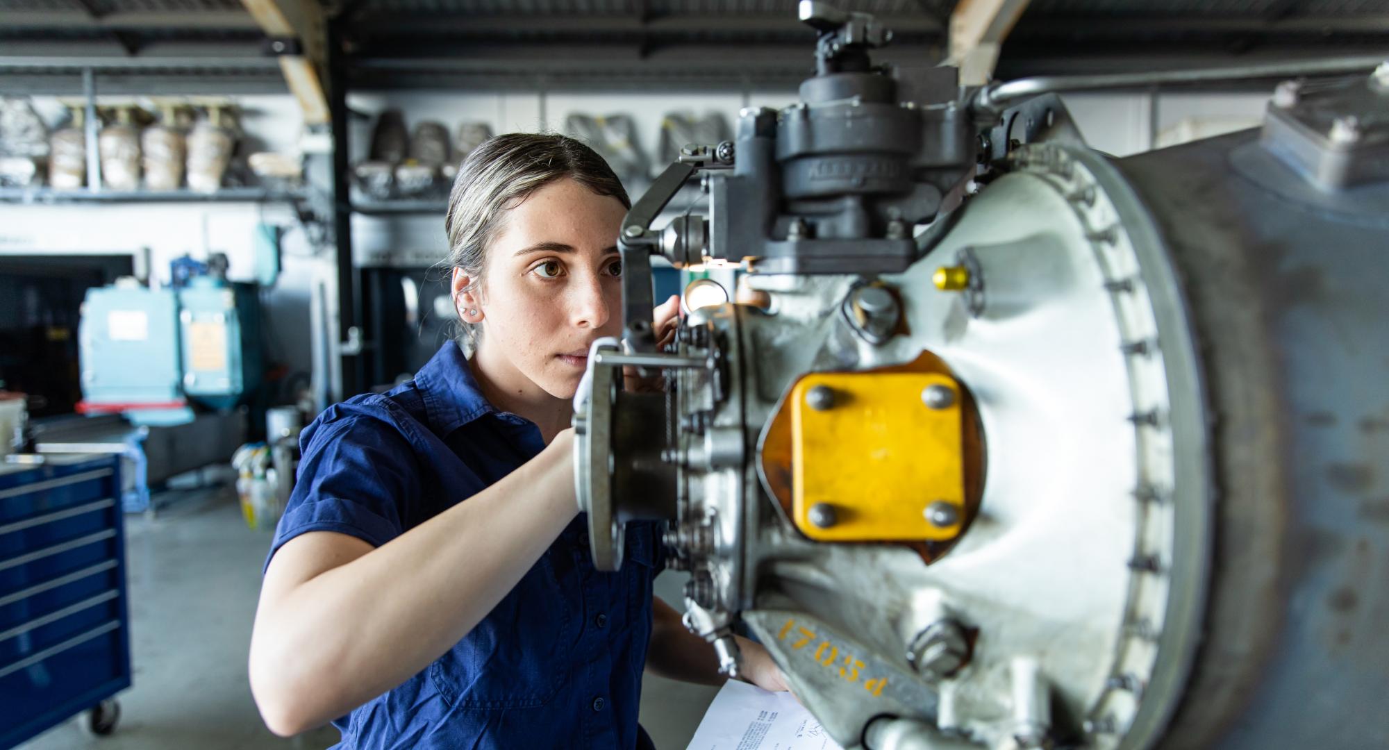 Girl on an apprenticeship