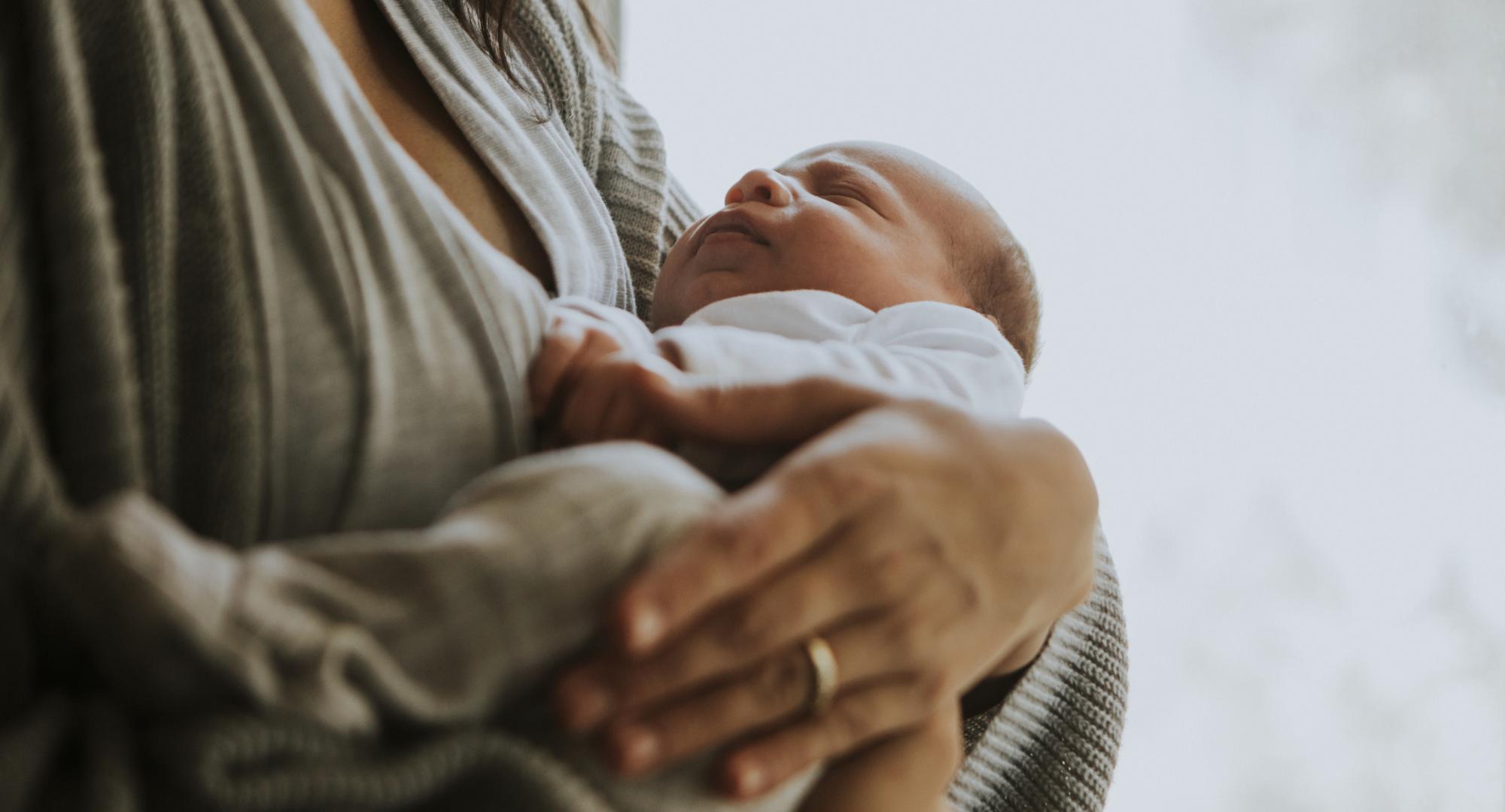 Baby with mother