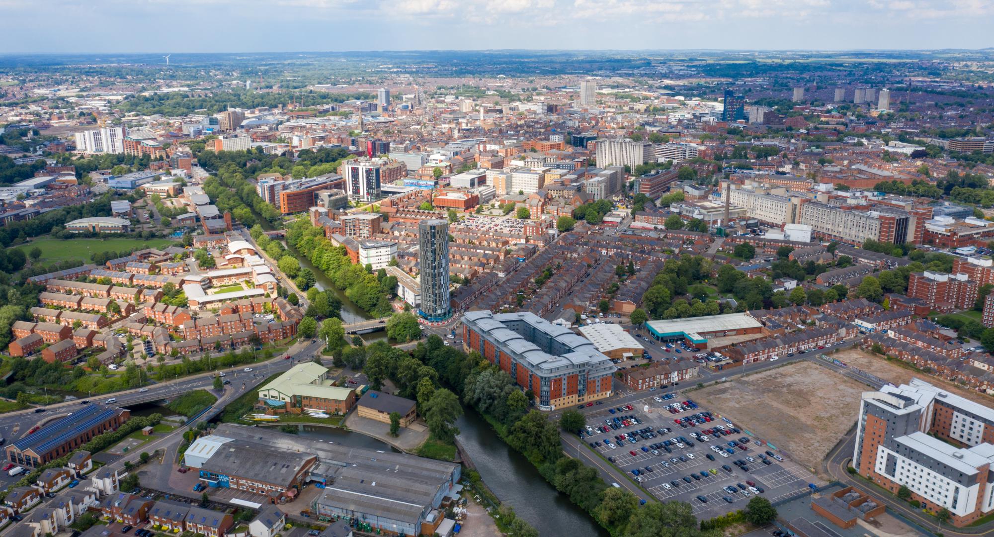 Leicester from above