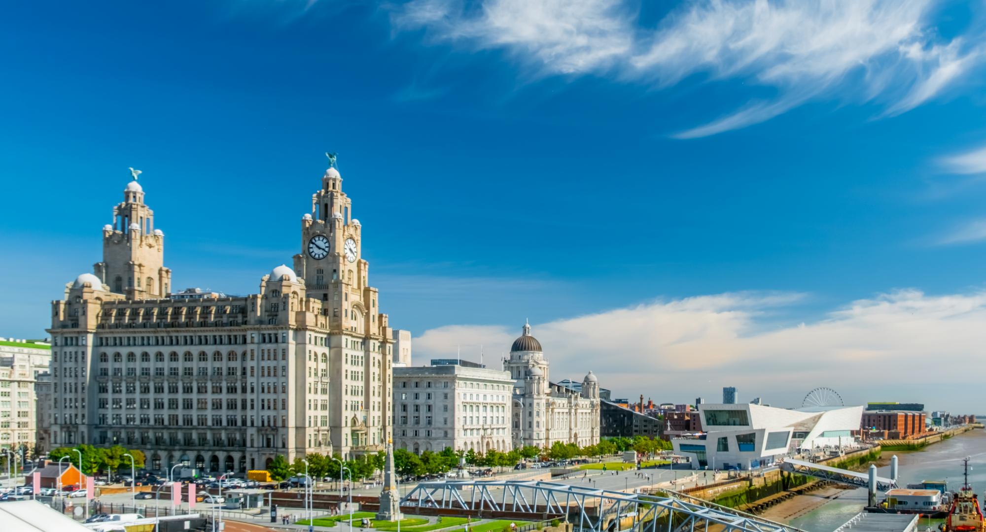 Liverpool skyline on a sunny day