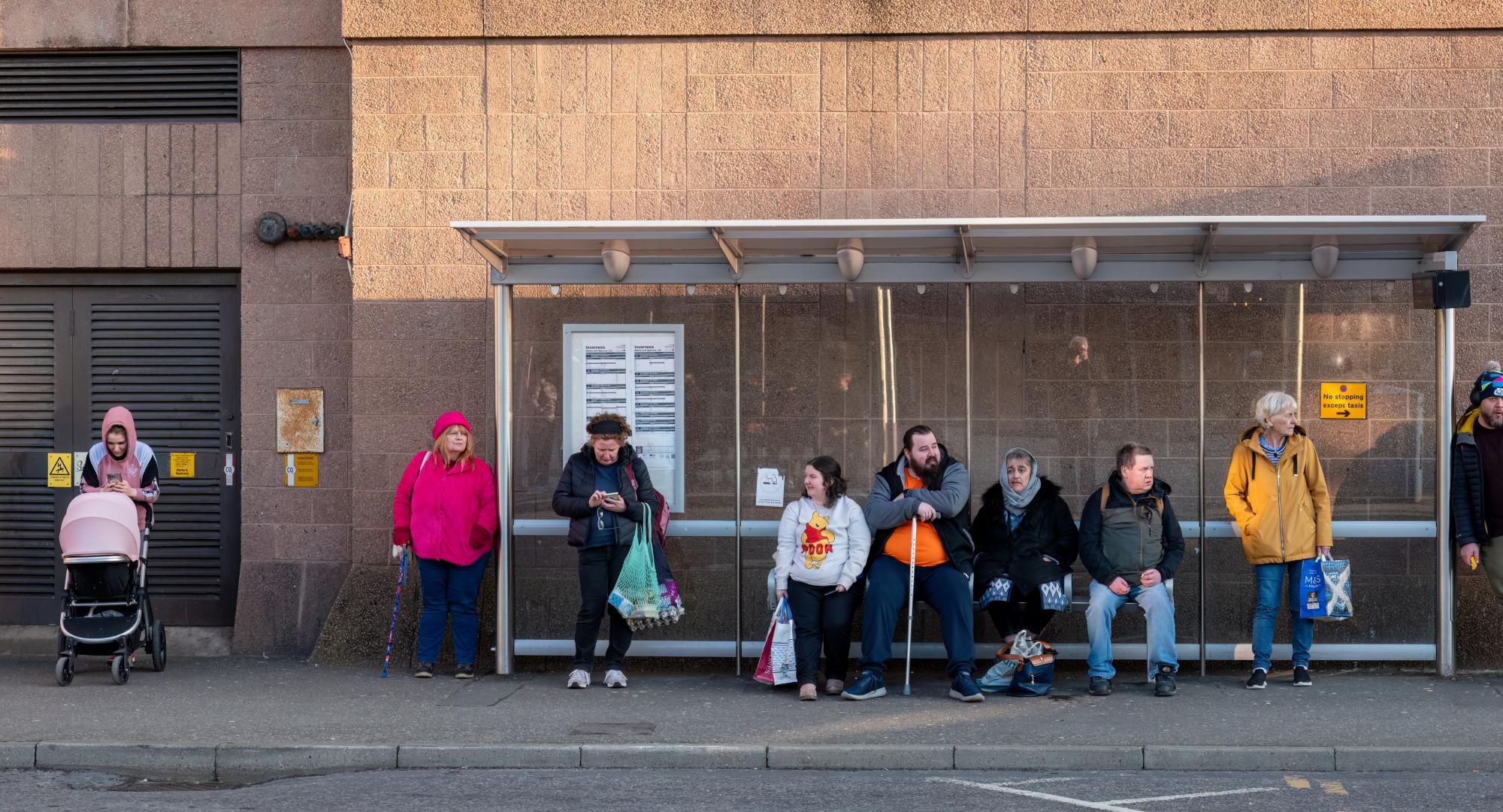People waiting for bus