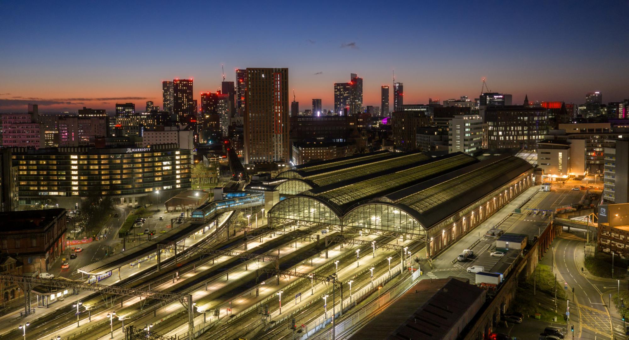 Manchester Piccadilly from the air