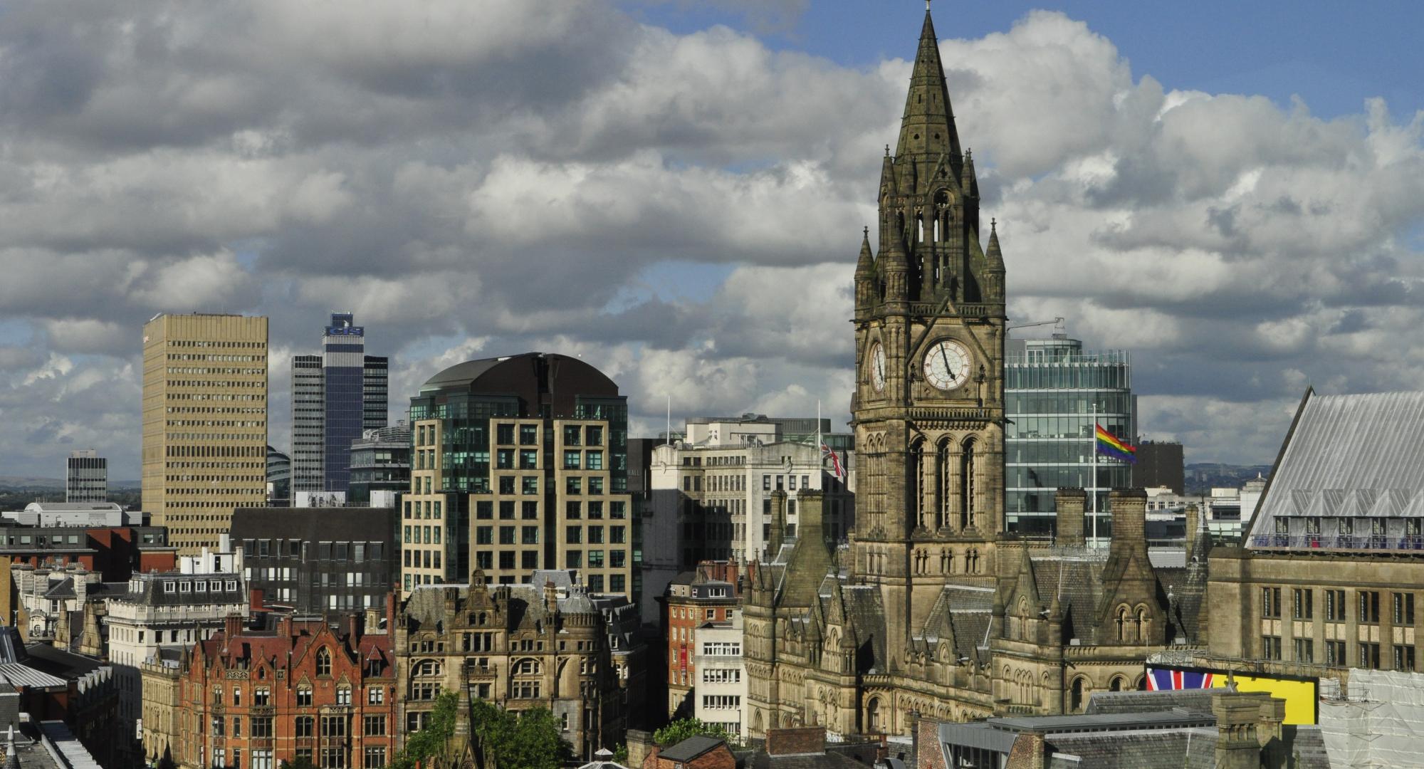 Manchester town hall skyline