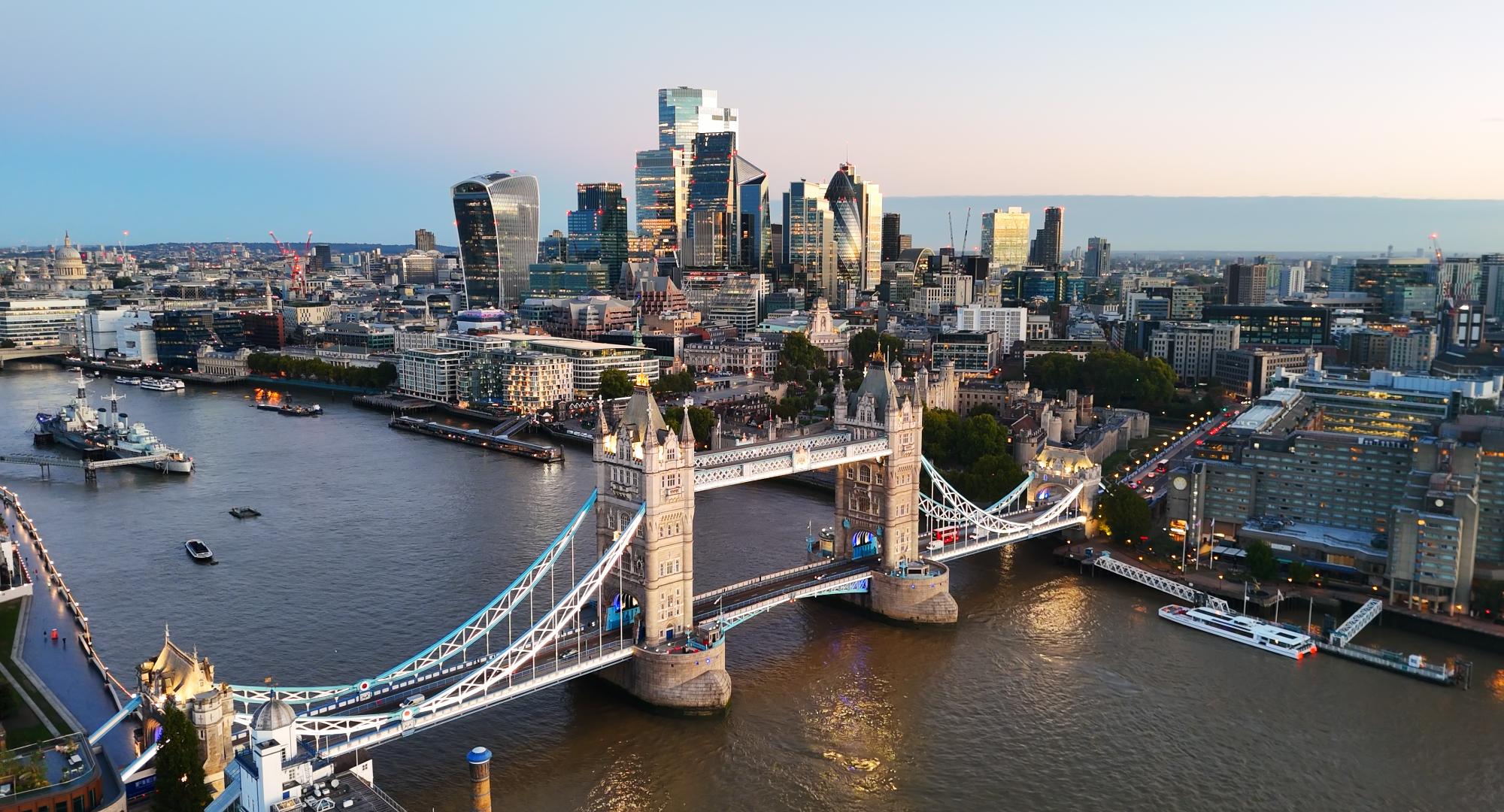 Tower Bridge and London skyline