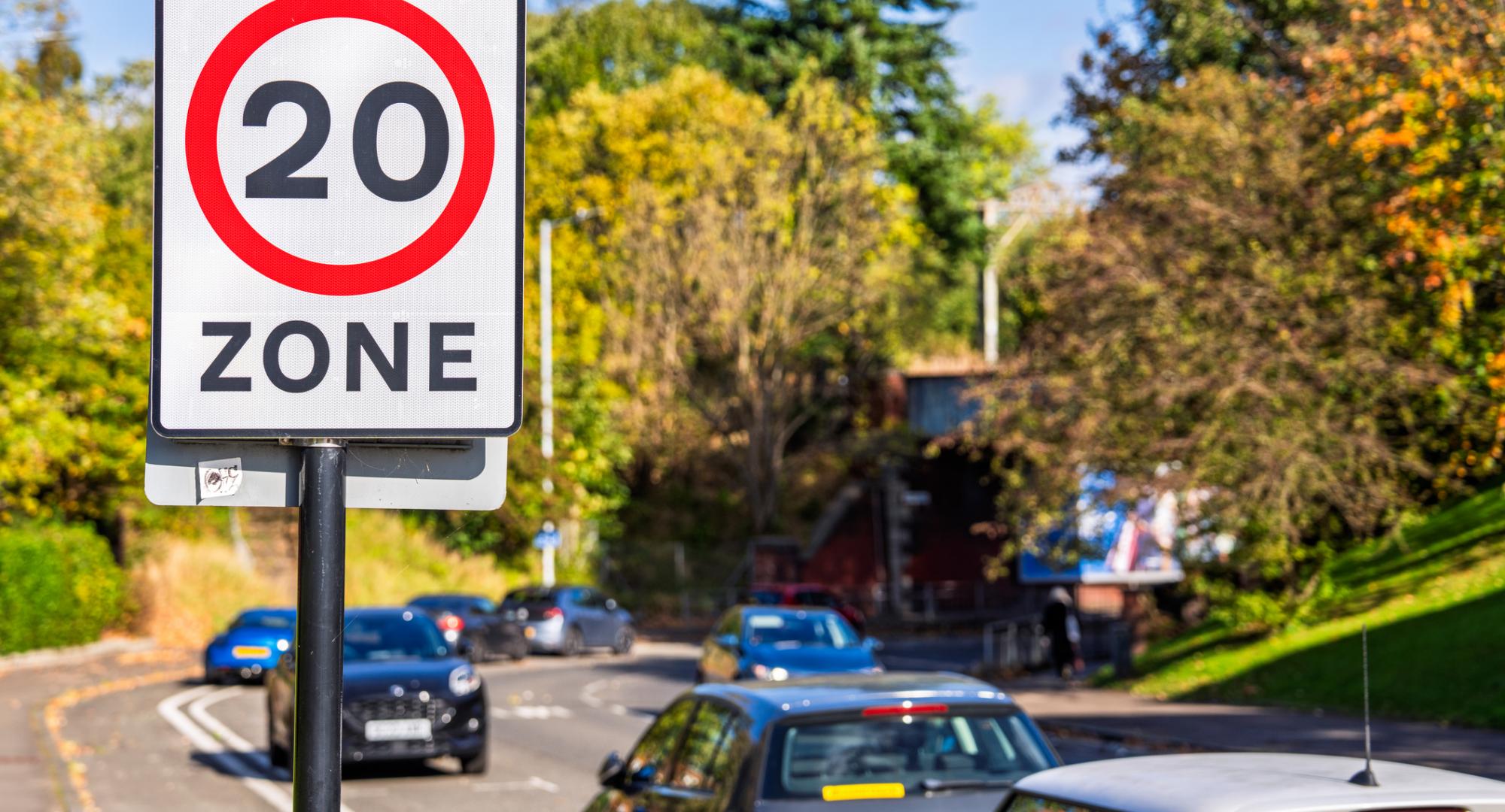 20mph sign