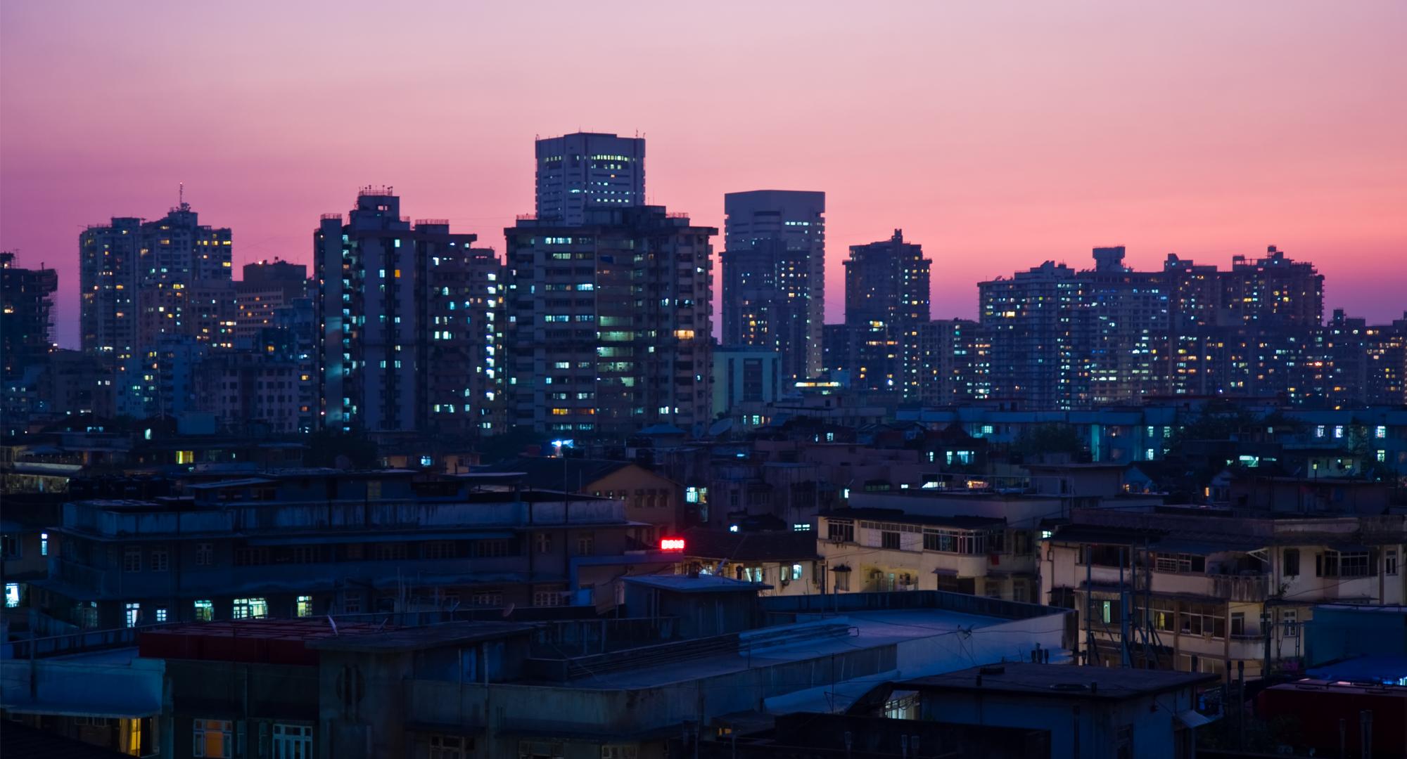 Mumbai skyline at night