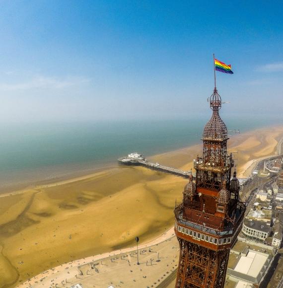 Blackpool Tower from above