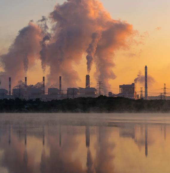 riverside pollution smoke stacks industry